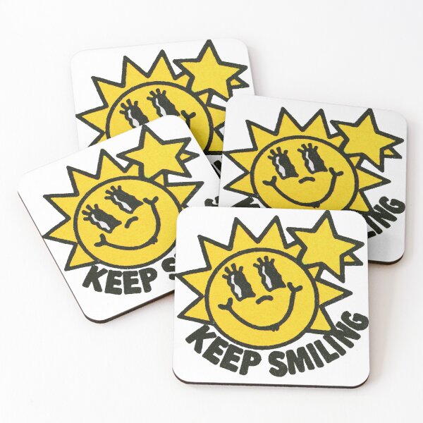 Item preview, Keep Smiling Retro Sun designed and sold by GrooveAndGlow.