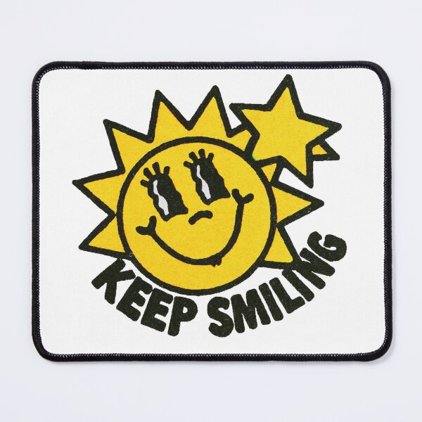 Item preview, Keep Smiling Retro Sun designed and sold by GrooveAndGlow.