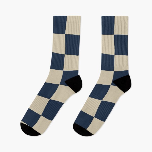 Item preview, Deep Navy Blue Checkered Pattern vintage style Plaid medium  designed and sold by DColourMuse.