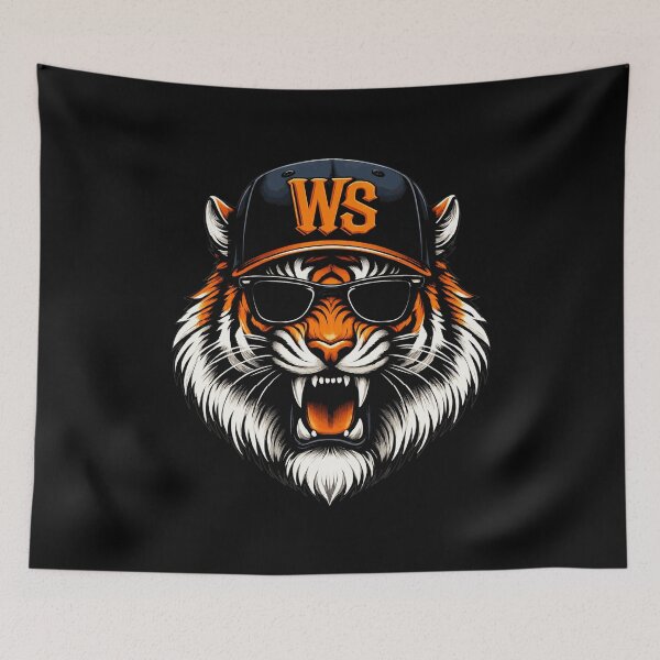 Item preview, Cool Tiger Baseball Cap WS Sunglasses designed and sold by Print Art Design Studio LLC.