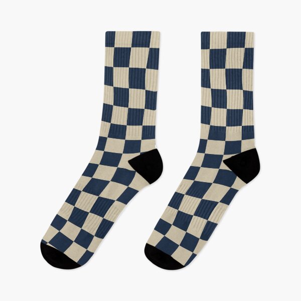 Item preview, Deep Navy Blue Checkered Pattern vintage style Plaid small  designed and sold by DColourMuse.