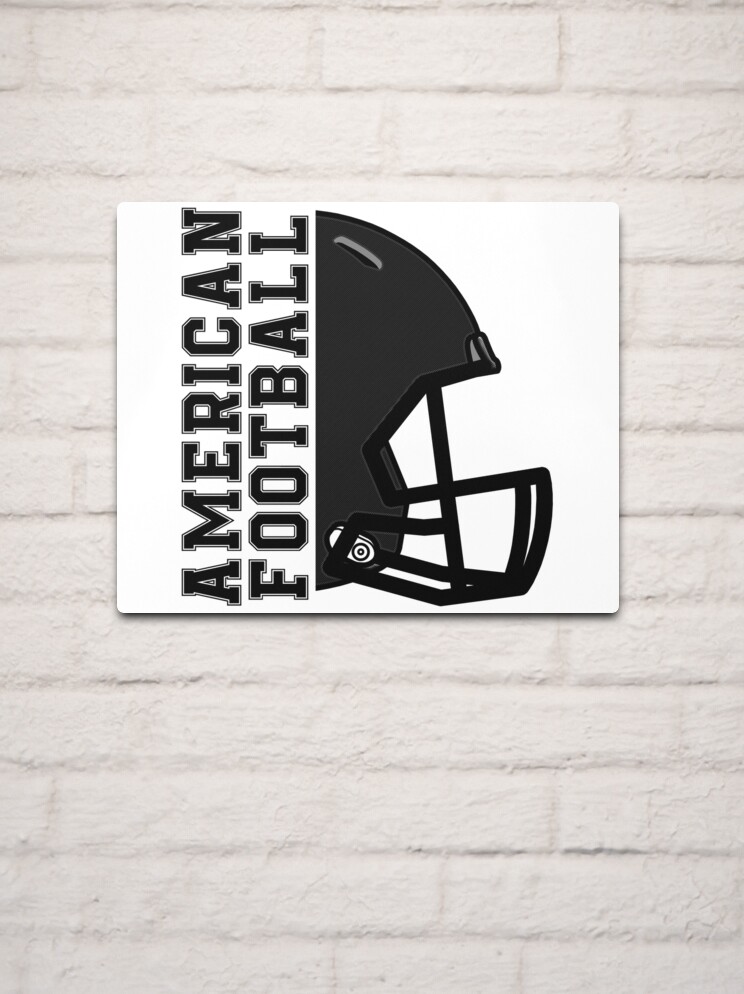 American Football Helmet, white Poster for Sale by Marcin Adrian