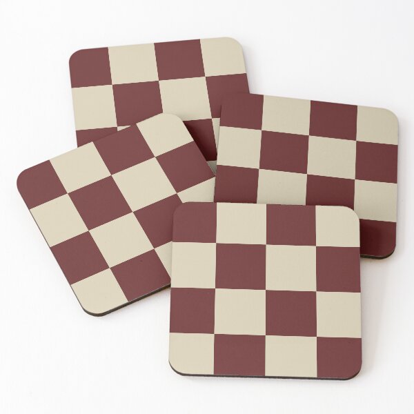 Item preview, Ox blood red / burgundy Checkered Pattern vintage style Plaid large designed and sold by DColourMuse.