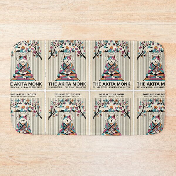 Item preview, Akita Zen Monk Geometric designed and sold by PictoVibe.