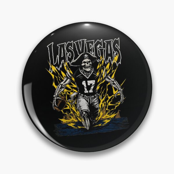 Item preview, Las Vegas Pirate Skeleton Football Jersey 17 designed and sold by Print Art Design Studio LLC.