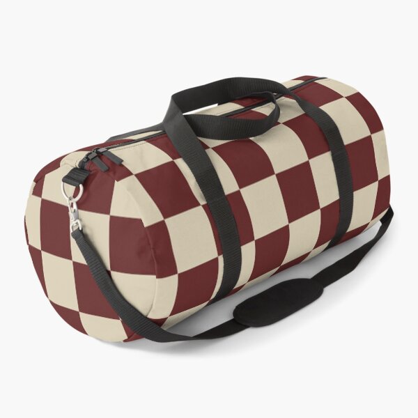 Item preview, Ox blood red / burgundy Checkered Pattern vintage style Plaid small  designed and sold by DColourMuse.