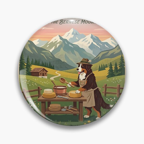 Item preview, Bernese Mountain Dog Cheese Maker WPA designed and sold by PictoVibe.