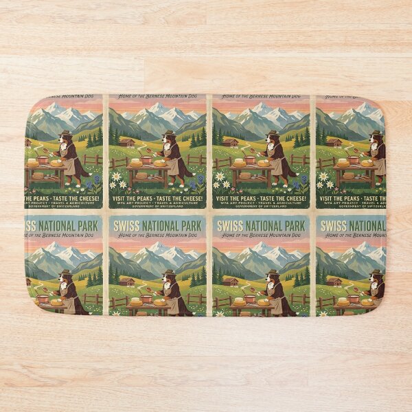 Item preview, Bernese Mountain Dog Cheese Maker WPA designed and sold by PictoVibe.