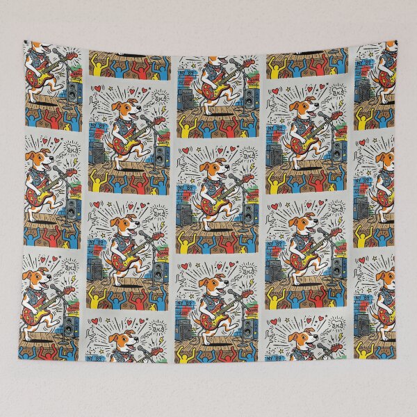 Item preview, Jack Russell Punk Rock Pop Art designed and sold by PictoVibe.
