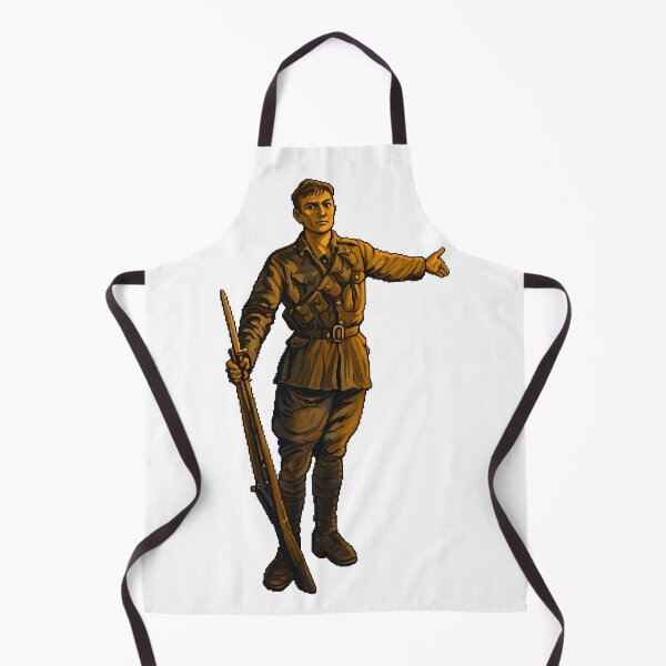 Item preview, Pixel Art WWI Australian Soldier Khaki Cutout designed and sold by aigcx.