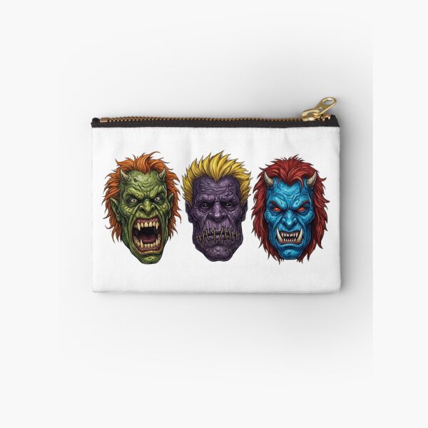Item preview, Three Scary Monster Masks Set - Green, Purple, and Blue Creatures designed and sold by VibranPalette.