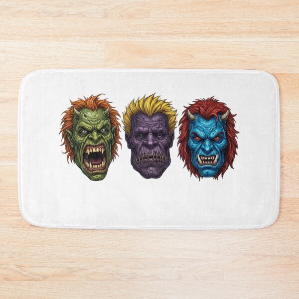 Item preview, Three Scary Monster Masks Set - Green, Purple, and Blue Creatures designed and sold by VibranPalette.
