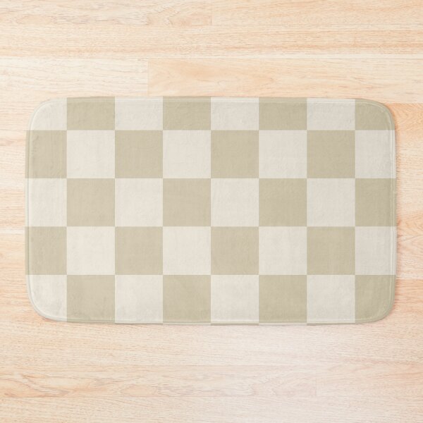 Item preview, Warm ivory and cream Checkered Pattern vintage style Plaid Medium designed and sold by DColourMuse.
