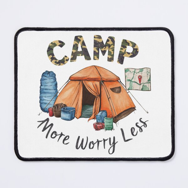 Item preview, Camp More Worry Less Cute Tent designed and sold by aponwao.