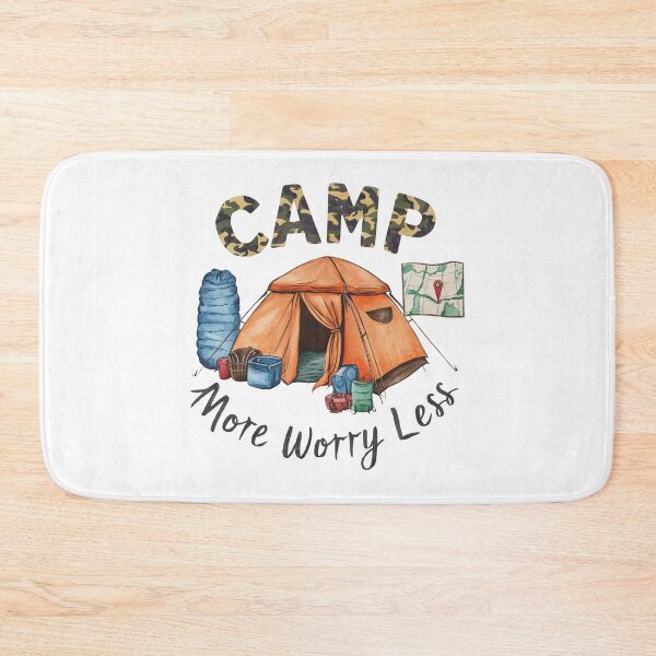 Item preview, Camp More Worry Less Cute Tent designed and sold by aponwao.