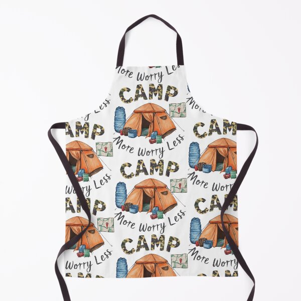 Item preview, Camp More Worry Less Cute Tent designed and sold by aponwao.