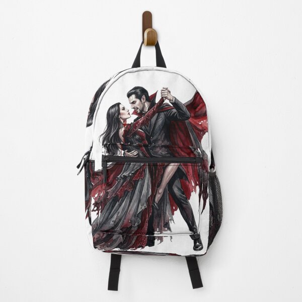 Item preview, Gothic Vampire Couple Dancing Watercolor - Romantic Dark Fantasy Halloween Design designed and sold by VibranPalette.