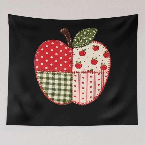 Item preview, Apple Patchwork Country Quilt designed and sold by Trippy-Toad.