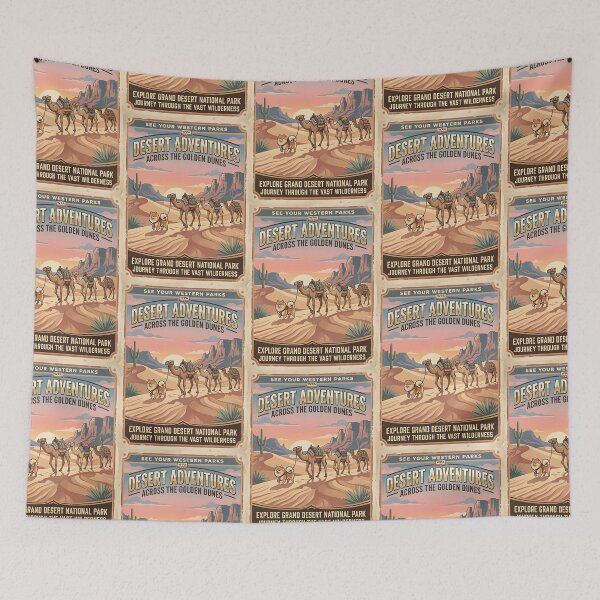 Item preview, Pomeranian Desert Caravan WPA designed and sold by PictoVibe.