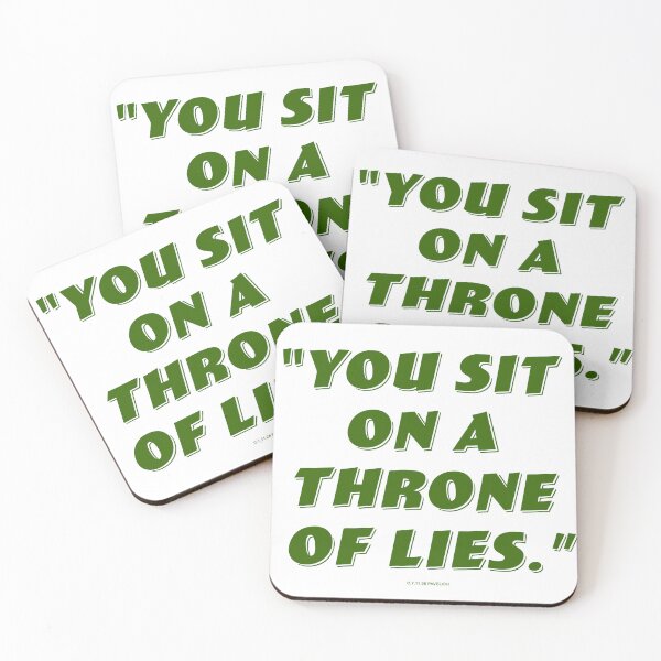 Item preview, You Sit On A Throne Of Lies designed and sold by Normbot2000.