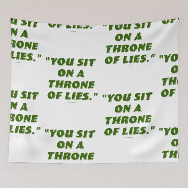 Item preview, You Sit On A Throne Of Lies designed and sold by Normbot2000.