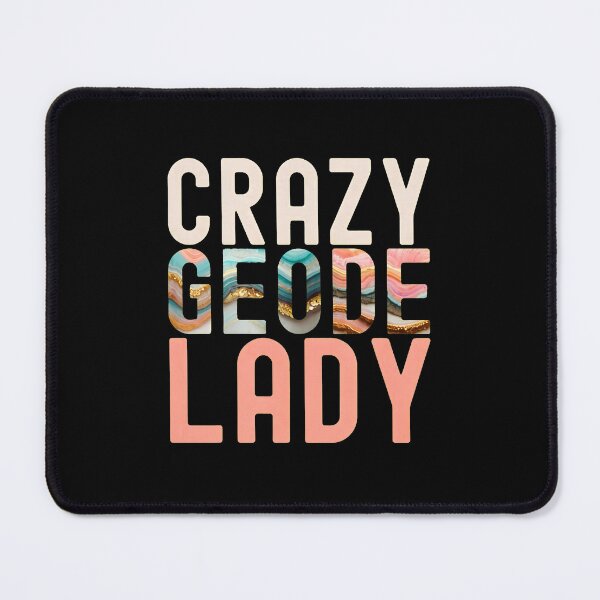 Item preview, 1....Crazy Geode Lady Text Graphic designed and sold by machigqyan80891.
