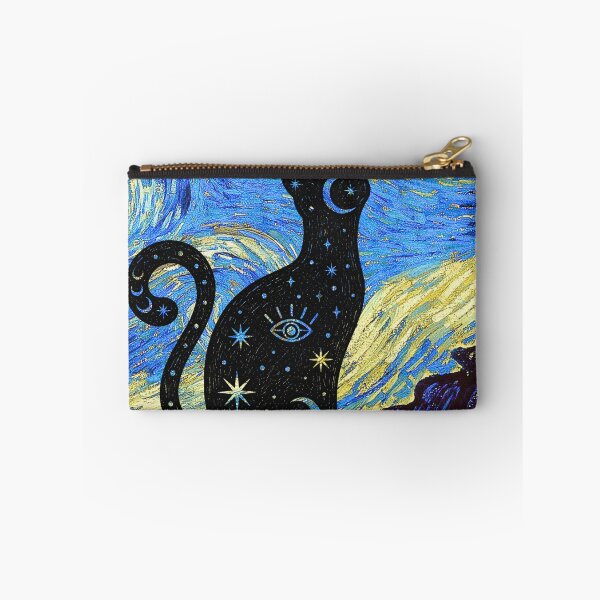 Item preview, Celestial Cat (profile) - Van Gogh Starry Night designed and sold by 247DesignStudio.