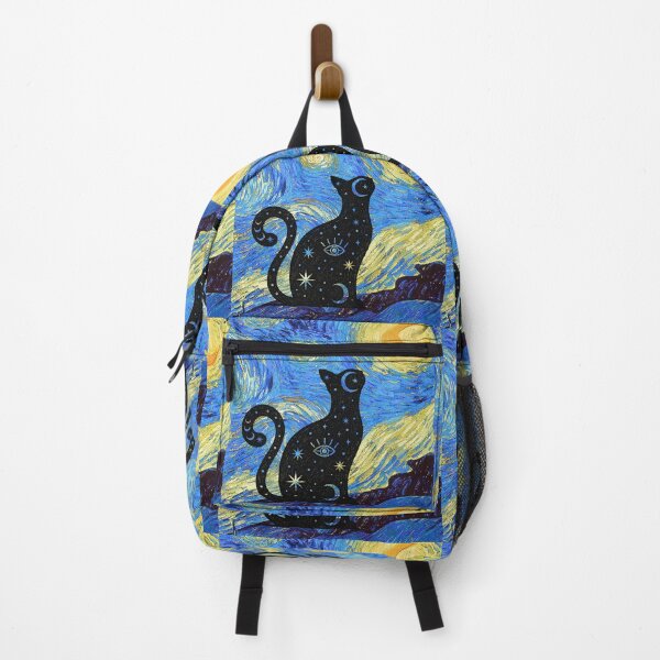 Item preview, Celestial Cat (profile) - Van Gogh Starry Night designed and sold by 247DesignStudio.