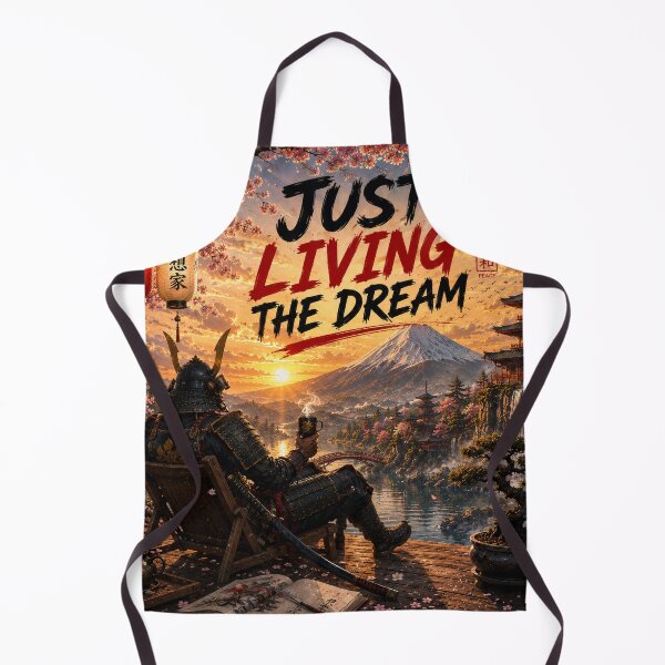 Item preview, Just Living the Dream Samurai Japanese Sunset Landscape designed and sold by BrandonArtWorld.