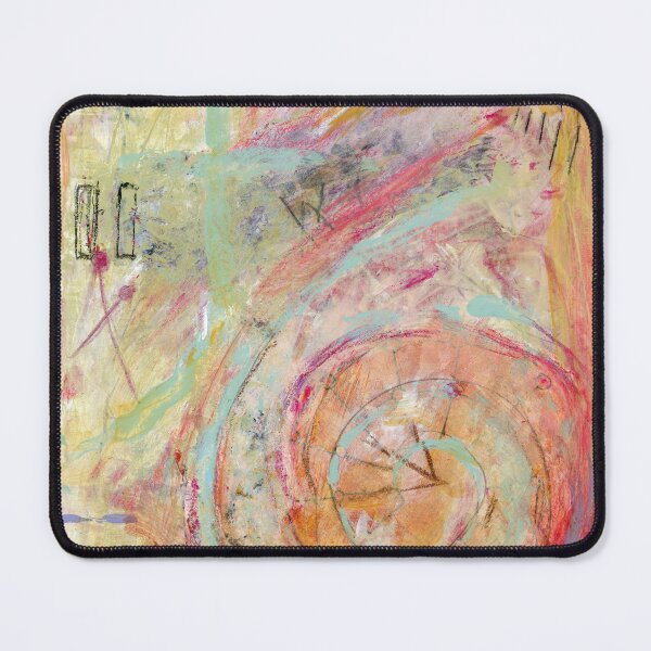 Item preview, Whimsical Pink Teal Watercolor Abstract Painting | Marc Chagall Surrealism | Retro Modern designed and sold by sheseddit.