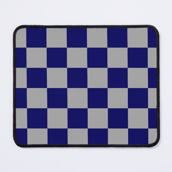 Item preview, Royal blue and grey Checkered Pattern vintage style Plaid medium  designed and sold by DColourMuse.