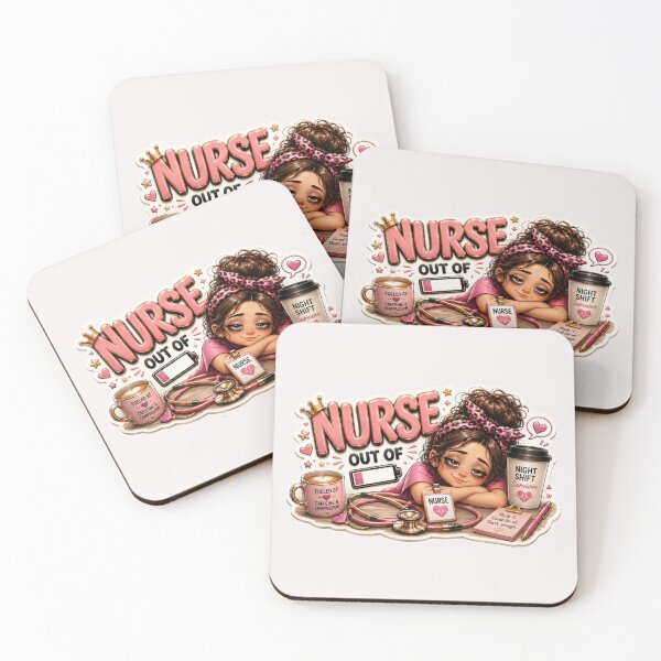 Item preview, Nurse Out of Battery – Funny Night Shift Nurse Caffeine Sticker designed and sold by HO•Designs.