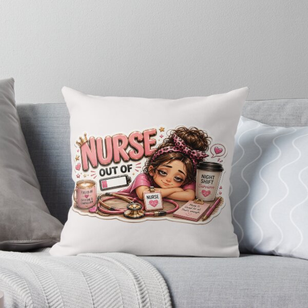 Item preview, Nurse Out of Battery – Funny Night Shift Nurse Caffeine Sticker designed and sold by HO•Designs.