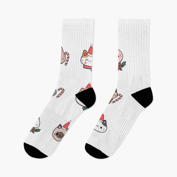 Item preview, Christmas cat sticker pack designed and sold by BigfeetLittlepaws.