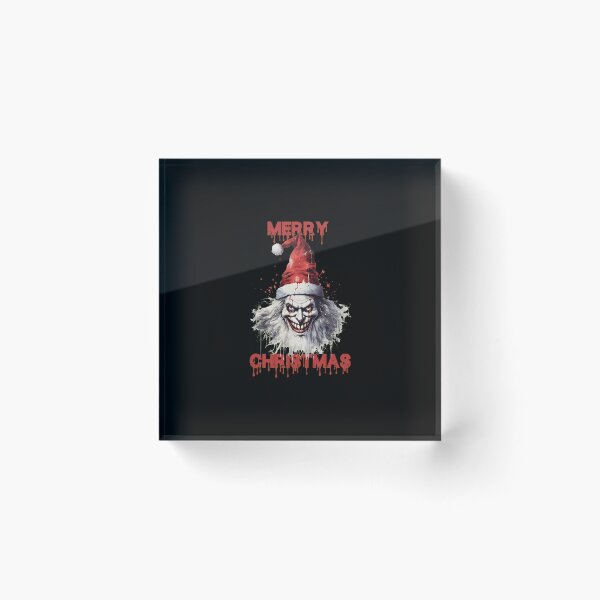 Item preview, Creepy Clown Merry Christmas Horror Graphic designed and sold by machigqyan80891.