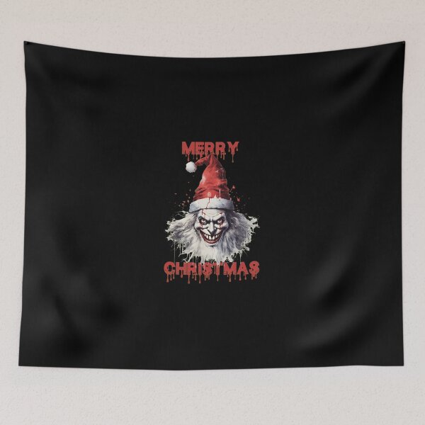 Item preview, Creepy Clown Merry Christmas Horror Graphic designed and sold by machigqyan80891.