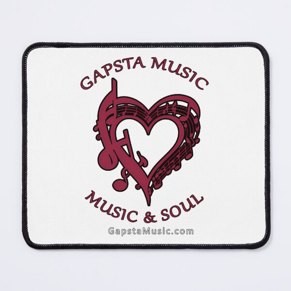 Item preview, Dark Red Heart Outline Musical Notes Clef designed and sold by Eccentrix1.