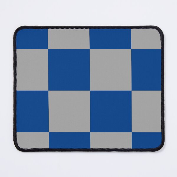 Item preview, Bright blue and grey Checkered Pattern vintage style Plaid large designed and sold by DColourMuse.