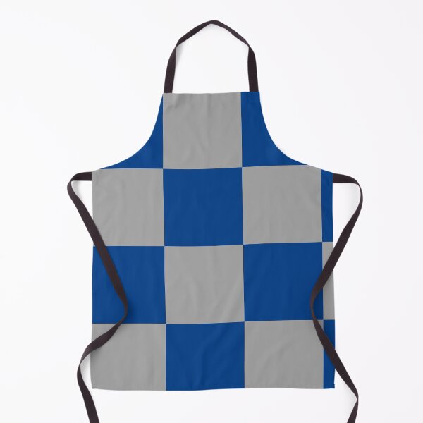 Item preview, Bright blue and grey Checkered Pattern vintage style Plaid large designed and sold by DColourMuse.