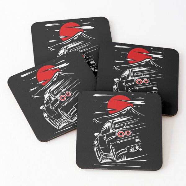 Item preview, Japanese Sports Coupe Drift Car Red Sun Mountain designed and sold by Happy store ⭐⭐⭐⭐⭐.