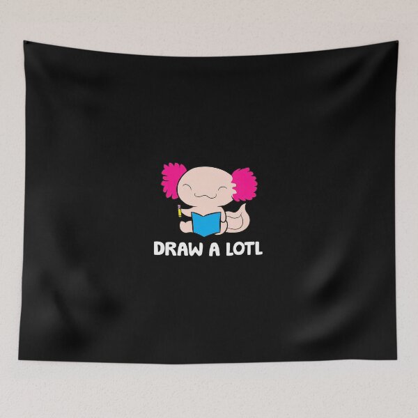 Item preview, Cute Axolotl Reading Book Pencil Draw A Lotl designed and sold by machigqyan80891.