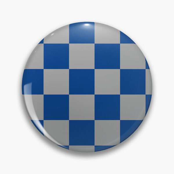 Item preview, Bright blue and grey Checkered Pattern vintage style Plaid medium  designed and sold by DColourMuse.