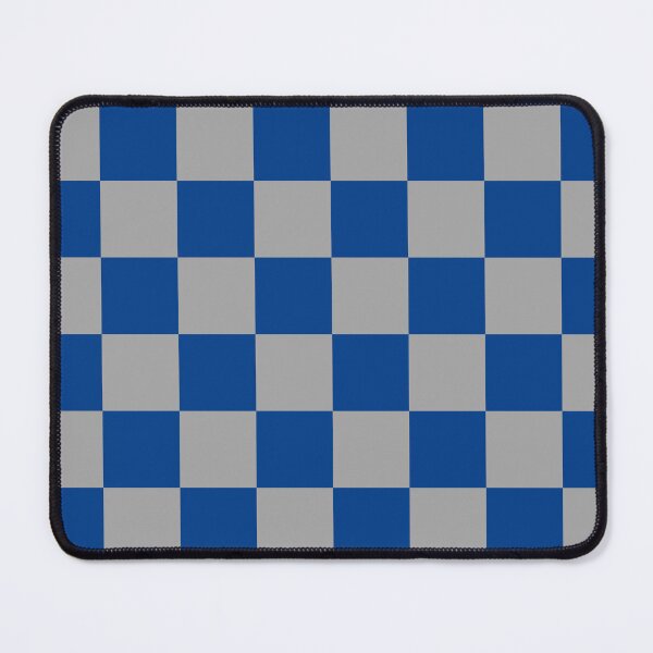 Item preview, Bright blue and grey Checkered Pattern vintage style Plaid medium  designed and sold by DColourMuse.