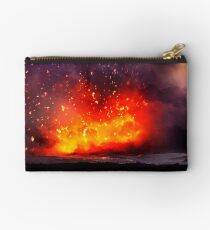 Kilauea Volcano at Kalapana 9 Studio Pouch