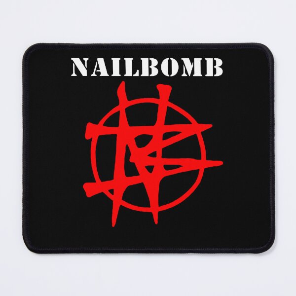 Item preview, Red Circle Symbol Spiked Lines White Text Dark Background designed and sold by Eccentrix1.