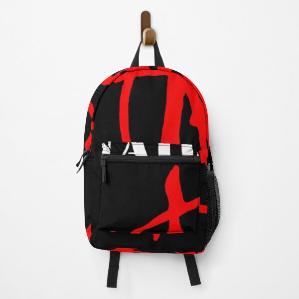 Item preview, Red Circle Symbol Spiked Lines White Text Dark Background designed and sold by Eccentrix1.