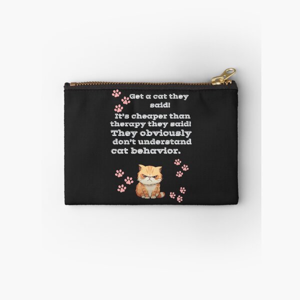 Item preview, Get a Cat they Said- Cat Behavior Therapy Joke designed and sold by TetelestaiWeave.