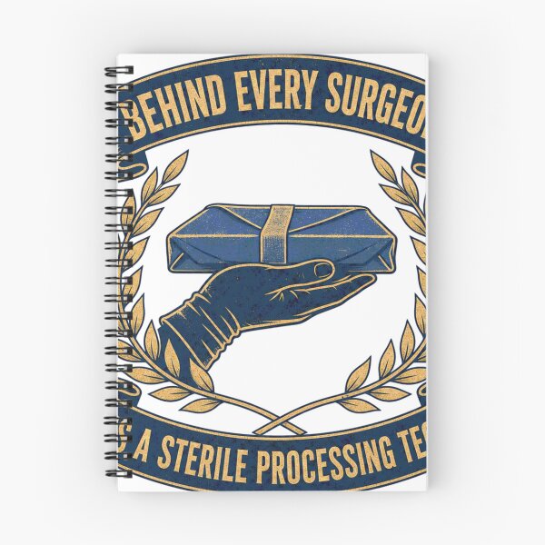 Artikelvorschau, Behind Every Surgeon Sterilgutaufbereitung Wappen entworfen und verkauft von BoosterShop.