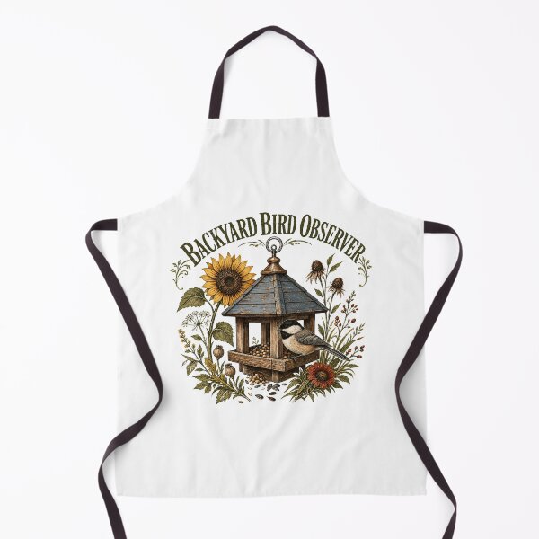 Item preview, Backyard Bird Observer Vintage Feeder Illustration designed and sold by Kaikab007.