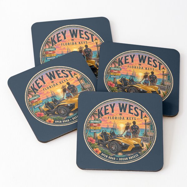 Item preview, Key West Sunset Roadster Adventure Badge designed and sold by piketo.